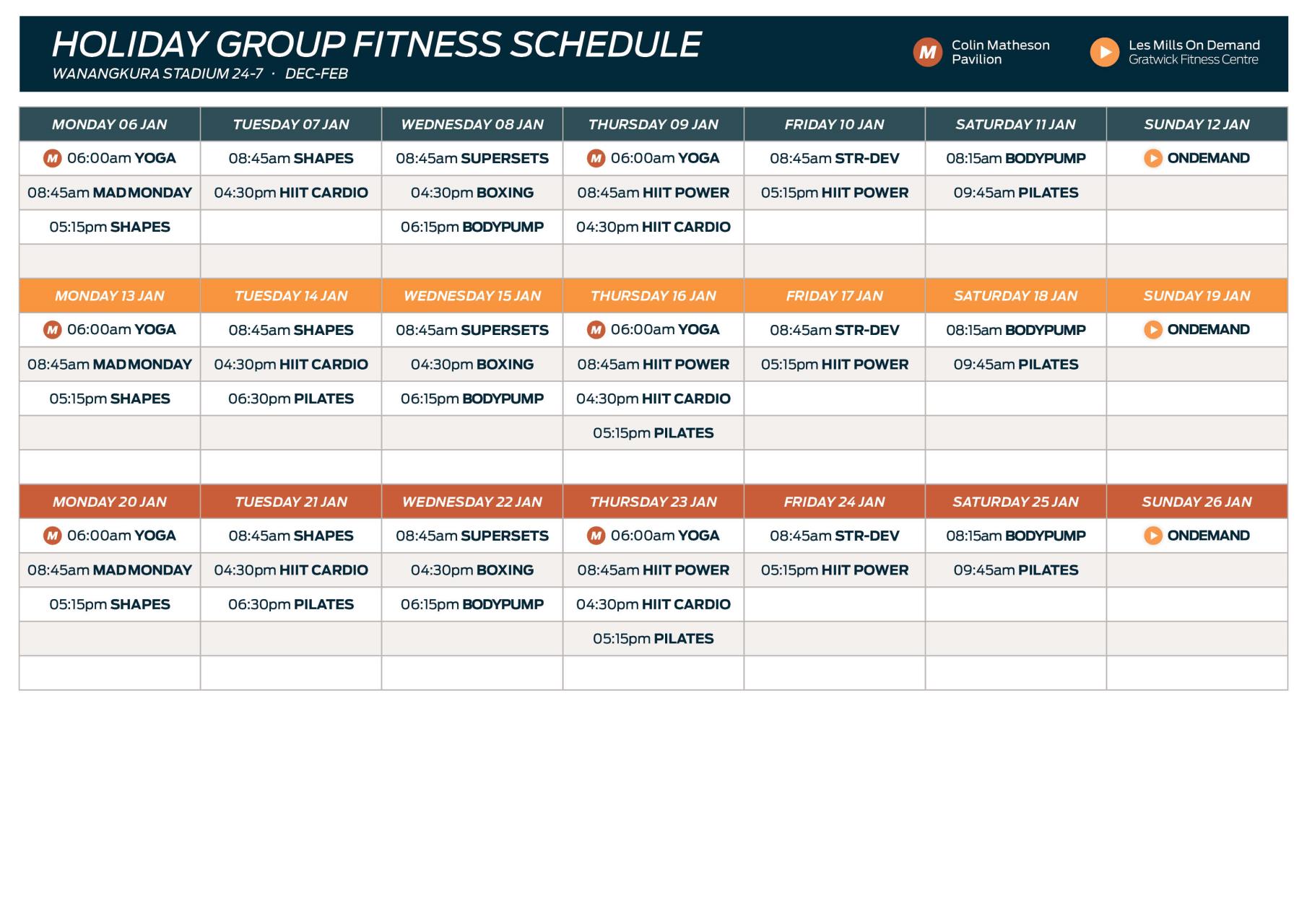 Timetable