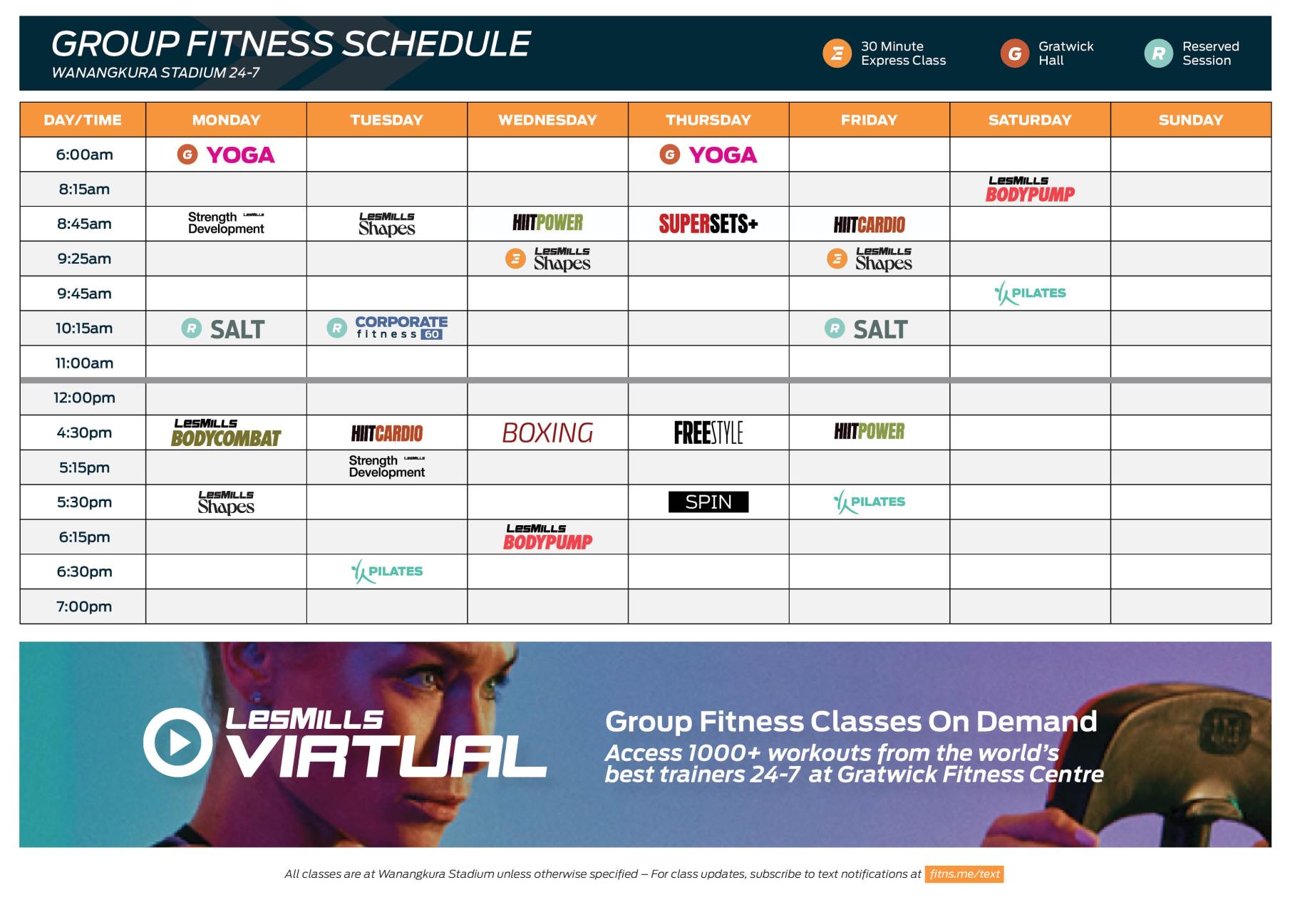 Timetable